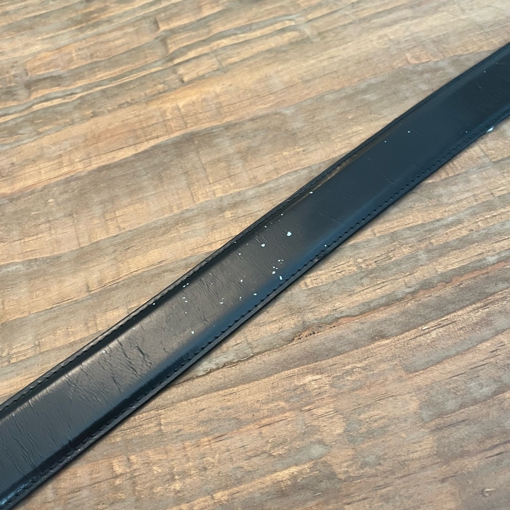 Versace V2 Belt Black Leather - Picture 7 of 9